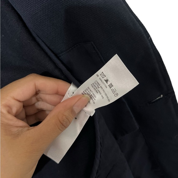 REISS Men’s Navy Blue Button Down Cotton Utility Jacket Coat - Picture 6 of 11